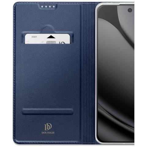 Custodia A Libro Per Google Pixel 10 Pro Xl Con Portacarte Serie Skin Pro, Blu Notte - Foto 2