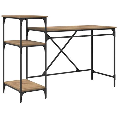 Scrivania Rovere artigianale 135 x 50 x 90 cm Legno multistrato - Foto 1