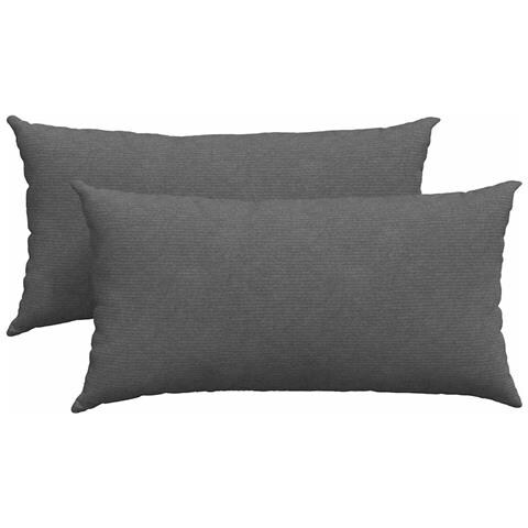 Cuscini da Divano 2 pcs Grigio scuro 80 x 40 cm - Foto 1