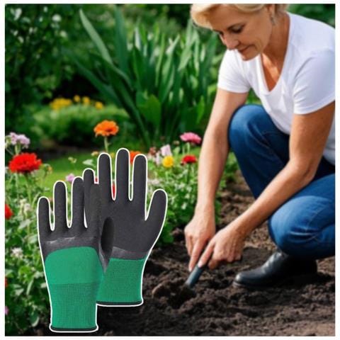Guanti Da Giardinaggio Per Piantare E Potare - Guanti Da Lavoro Antiscivolo Rivestiti In Lattice Espanso - Foto 6