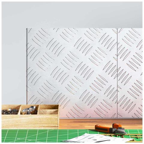 Dischi Quadrati 2 pcs Argento 30 x 30 cm Alluminio - Foto 2