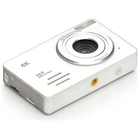 Fotocamera Digitale 4k 64mp Con Zoom 18x - Fotocamera Da Viaggio Per Selfie Entry-level White - Foto 1