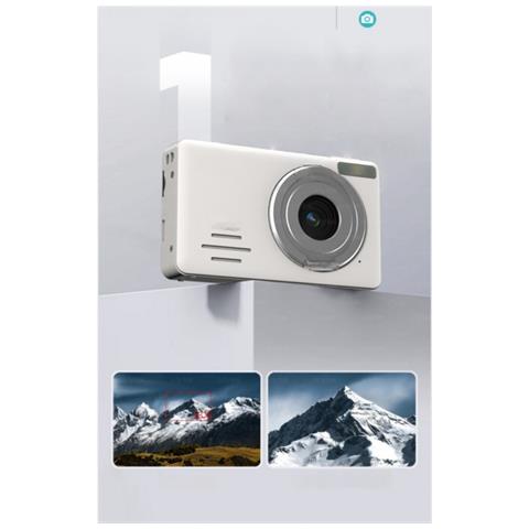 Fotocamera Digitale 4k 64mp Con Zoom 18x - Fotocamera Da Viaggio Per Selfie Entry-level White - Foto 2