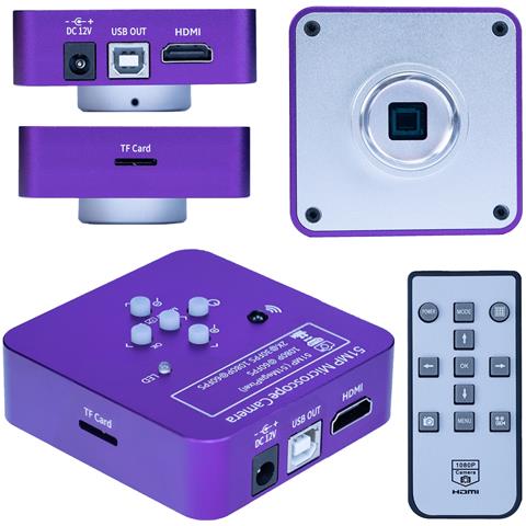 Camera Microscopica Puppis Pink Pro Kmppp-hdmi-usb 51mp - Alta Risoluzione 4k | Hdmi E Usb | Uso Professionale E Didattico - Foto 1