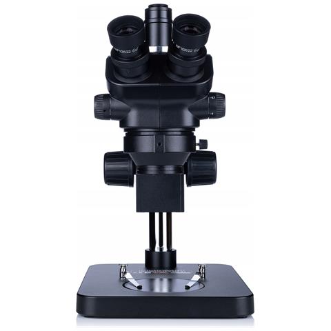 Mikroscopio Trinoculare Capella Pro Mscp-t-ps1-b - Zoom 7-45x | Oculare Wf10x22mm | Sistema Ottico Greenough | Illuminazione Led 56x - Foto 2