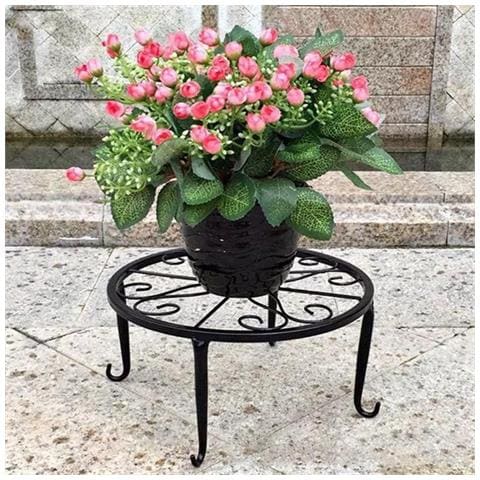 Set Di 3 Porta Piante A Un Livello In Stile Europeo - Supporto Per Vasi Di Fiori In Metallo Bronze - Foto 6
