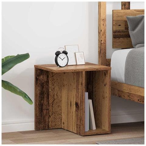 Tavolino 2 pcs Legno vecchio 37 x 32 x 40 cm Legno multistrato - Foto 2