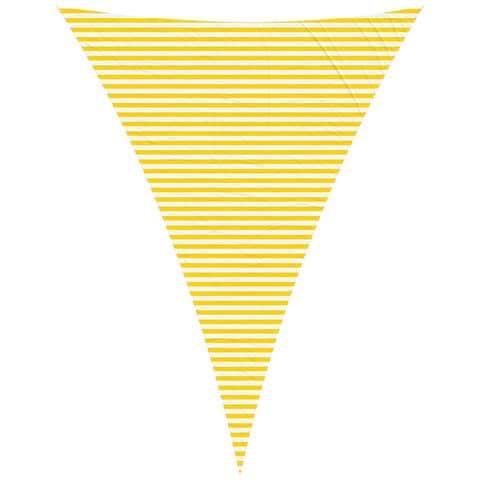 Vela da ombra solare Giallo e Bianco 5 x 7 x 7 m - Foto 1