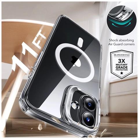 Custodia + Vetro Temperato Iphone 16 Plus - Trasparente - Foto 3