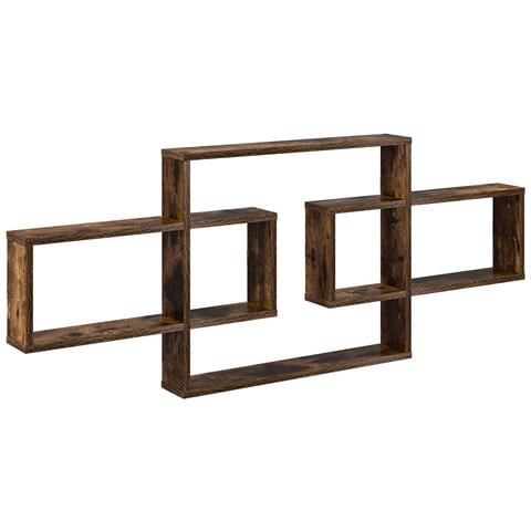 Scaffale da parete Rovere Fumo 130 x 10 x 50 cm - Foto 1