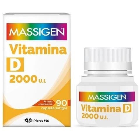 Massigen Vitamina D 2000 ui 90 Capsule Softgel - Foto 1