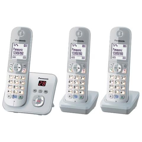 Cordless KX-TG6823GS Display 1.8" DECT + Vivavoce colore Argento - Foto 1