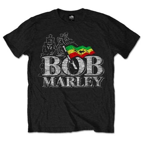 Bob Marley - Distressed Logo (T-Shirt Unisex Tg. S)  - Foto 1