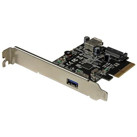 Scheda USB 3.1 a 2-porte (10Gbps) - USB-A, 1x esterna, 1x interna - PCIe - Foto 1