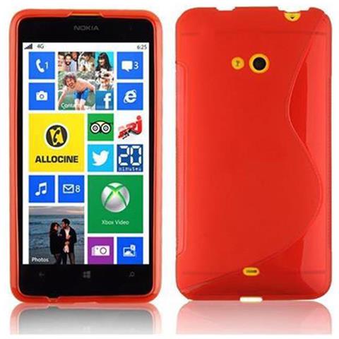 Custodia Compatibile Con Nokia Lumia 625 In Rosso Cremisi - Coperchio Protettivo In Silicone Tpu Flessibile - Foto 4