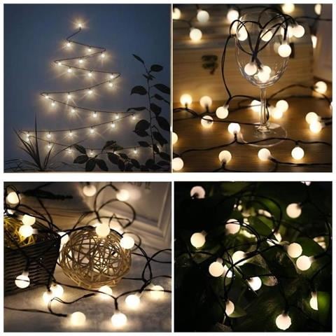 Lumi Garden Corda Solare Per Palline Billy Solar - Luce Bianca - 60 Palline - 700 Cm - Foto 6
