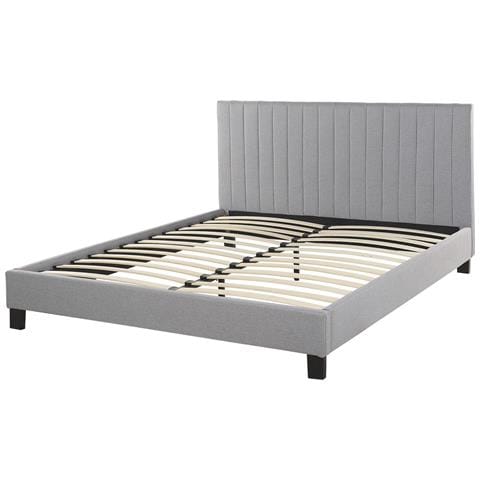 Letto Matrimoniale 160 X 200 Cm Grigio Chiaro Poitiers - Foto 16