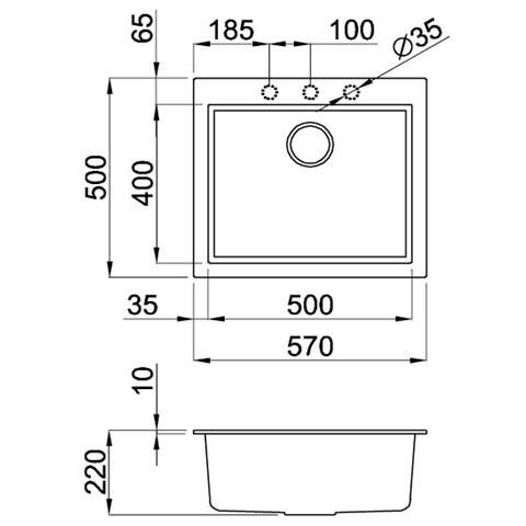 LAV. QUADRA 105 54x44 1V AVENA 51 SOTTO TOP AVENA - Foto 2