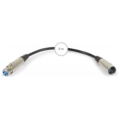SM-675-NE 5m XLR (3-pin) XLR (3-pin) Nero, Metallico cavo audio - Foto 1