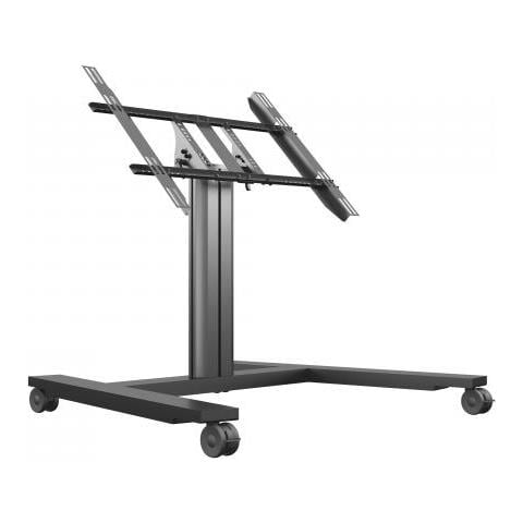 M Public Display Stand 80 HD Wheelbase 139,7 cm (55") Libera installazione Nero - Foto 1