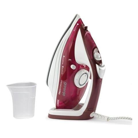 Ferro Da Stiro A Vapore Gorenje Sih3000rbc Ferro Da Stiro A Vapore, 3000 W, Capacità Serbatoio Acqua 350 Ml, Vapore Continuo 40 G / min, Rosso / bianco - Foto 1