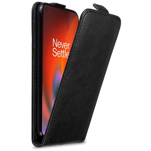 Custodia Compatibile Con Oneplus Nord 2 5g In Nero Di Notte - Coperchio Protettivo In Design Flip Con Chiusura Magnetica - Foto 1
