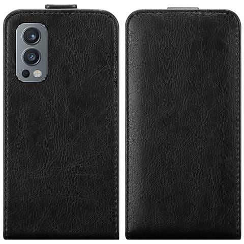 Custodia Compatibile Con Oneplus Nord 2 5g In Nero Di Notte - Coperchio Protettivo In Design Flip Con Chiusura Magnetica - Foto 8