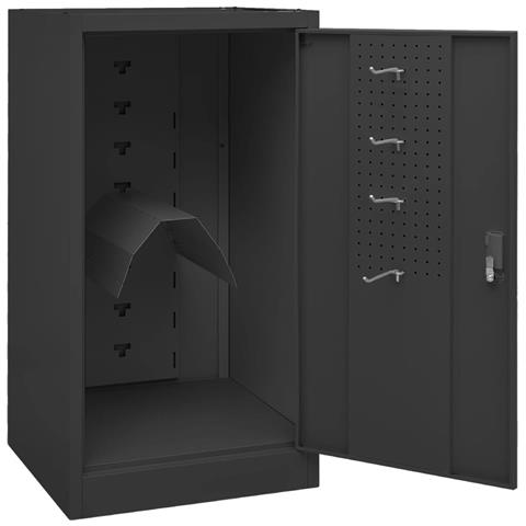 Armadio Porta Sella Antracite 53x53x105 Cm In Acciaio - Foto 2