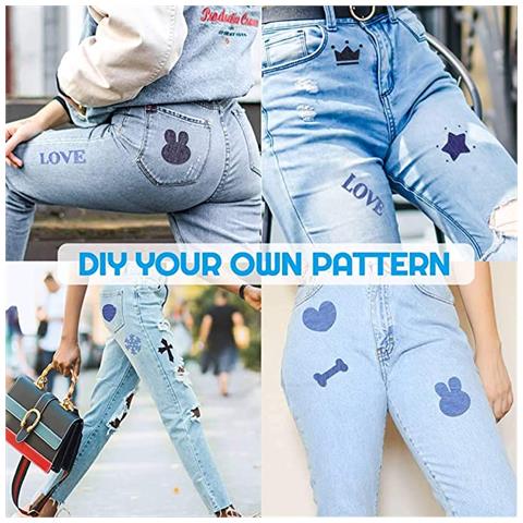 Toppe Termoadesive Per Riparazione Jeans 30 Pz Denimblue - Foto 2