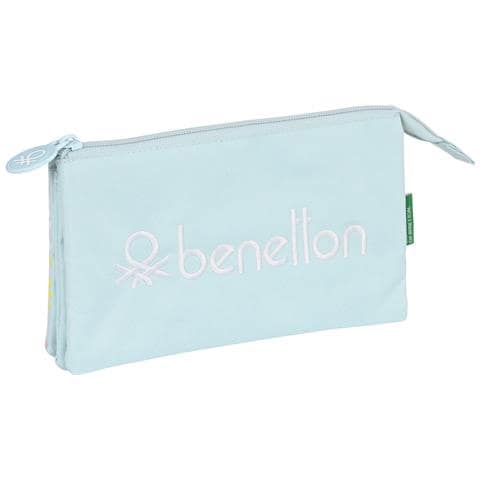 Astuccio Scuola Benetton Fantasy Blu Cielo (22 X 12 X 3 Cm) - Foto 2