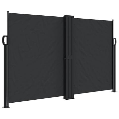 Tenda da Sole Laterale Retrattile Nera 140x1200 cm - Foto 1