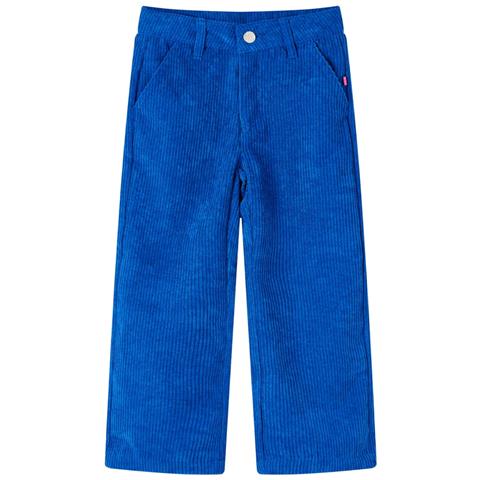 Pantaloni Per Bambini In Velluto A Coste Blu Cobalto 140 - Foto 1