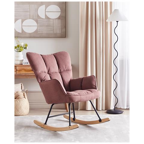 Sedia A Dondolo Rosa Oulu - Foto 1