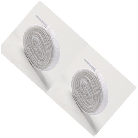 Lacci Per Scarpe Piatti In Poliestere, 4 Paia Di Lacci Per Scarpe White M - Foto 2