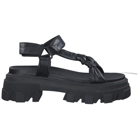 Black Casual Open Sandals Sandali Pelle Scarpe Donna Nero Eu 38, 2-28788-20 001 - Foto 1