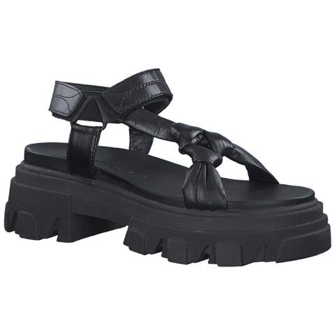 Black Casual Open Sandals Sandali Pelle Scarpe Donna Nero Eu 38, 2-28788-20 001 - Foto 2