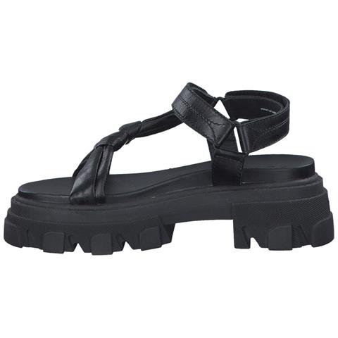 Black Casual Open Sandals Sandali Pelle Scarpe Donna Nero Eu 38, 2-28788-20 001 - Foto 3