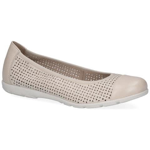 Cream Perlato Casual Closed Ballerinas Ballerine Pelle Scarpe Donna Beige Eu 37, 9-22151-42-140 - Foto 1