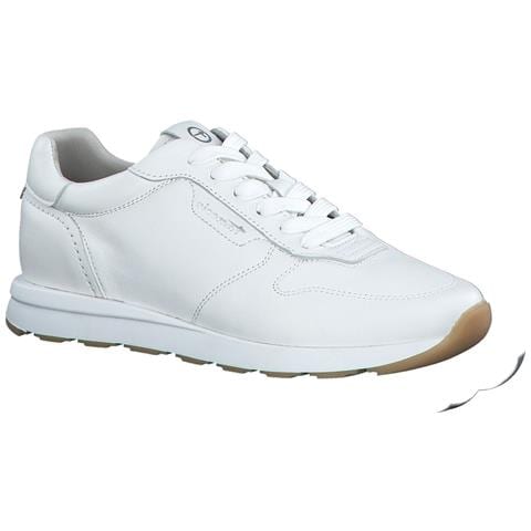 Leisure Trainers White Leather Sneakers Pelle Scarpe Donna Bianco Eu 37, 1-23618-42 117 - Foto 1