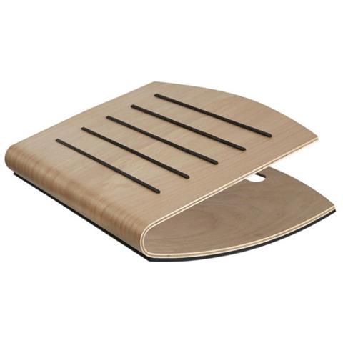 Poggiapiedi In Legno Naturale Nero - Foto 4