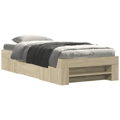 Giroletto Senza Materasso Rovere Sonoma 75x190 Cm In Truciolato - Foto 2