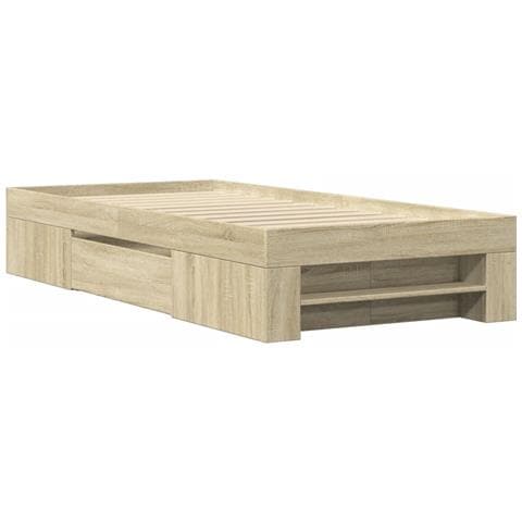 Giroletto Senza Materasso Rovere Sonoma 75x190 Cm In Truciolato - Foto 3