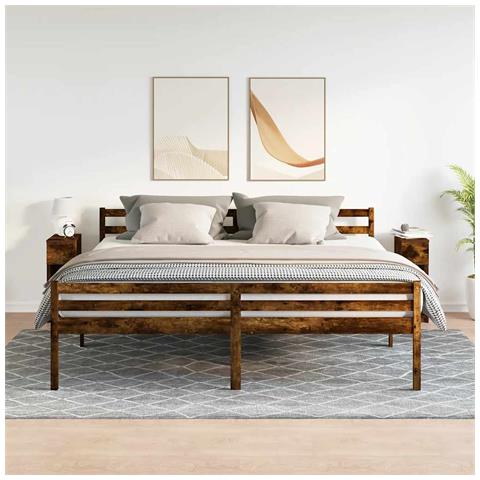 Comodini Con Cassetto 2 Pz Rovere Fumo 20x36x60 Cm - Foto 3