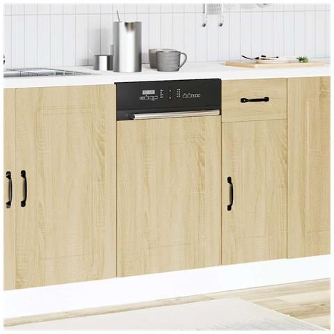 Pannello Lavastoviglie Kalmar Rovere Sonoma 45x1,5x67 Cm - Foto 3
