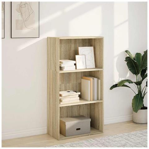 Libreria Rovere Sonoma 60x30x114 Cm In Legno Multistrato - Foto 3