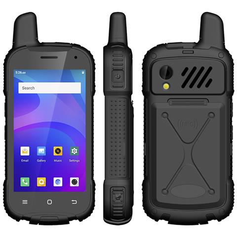 Smartphone Ruggerizzato F100 4g, Android 10, 2gb Ram + 16gb. Schermo 4''. 8mpx + 5mpx. Gps. Con Zello Walkie Talkie. Altoparlante 2w. Antenna Amplificatrice. - Foto 5