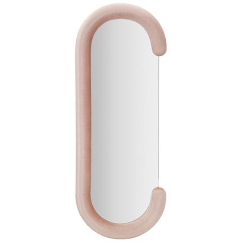 Specchio Con Cornice Ecci 1 - Rosa - Mdf - 60x7x160 Cm - Foto 1