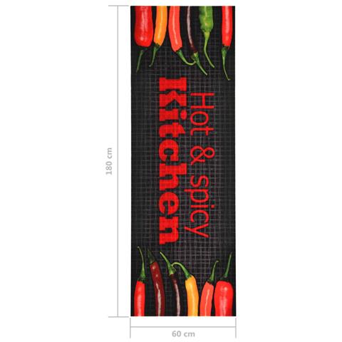 Lusso Casadino -  Tappetino Da Cucina Lavabile Hot&spicy 60x180 Cm - Foto 6