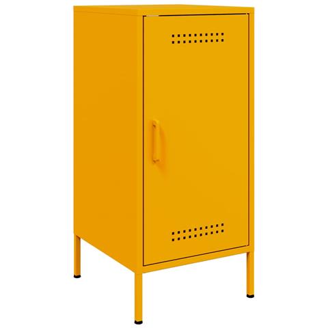 Credenza Giallo Senape 36x39x79 Cm In Acciaio - Foto 1