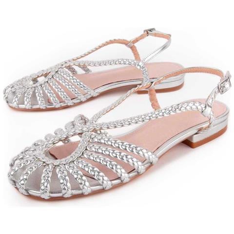 Sandalo Basso Mirea Argento. - Foto 1